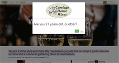 Desktop Screenshot of carriagehousewines.com